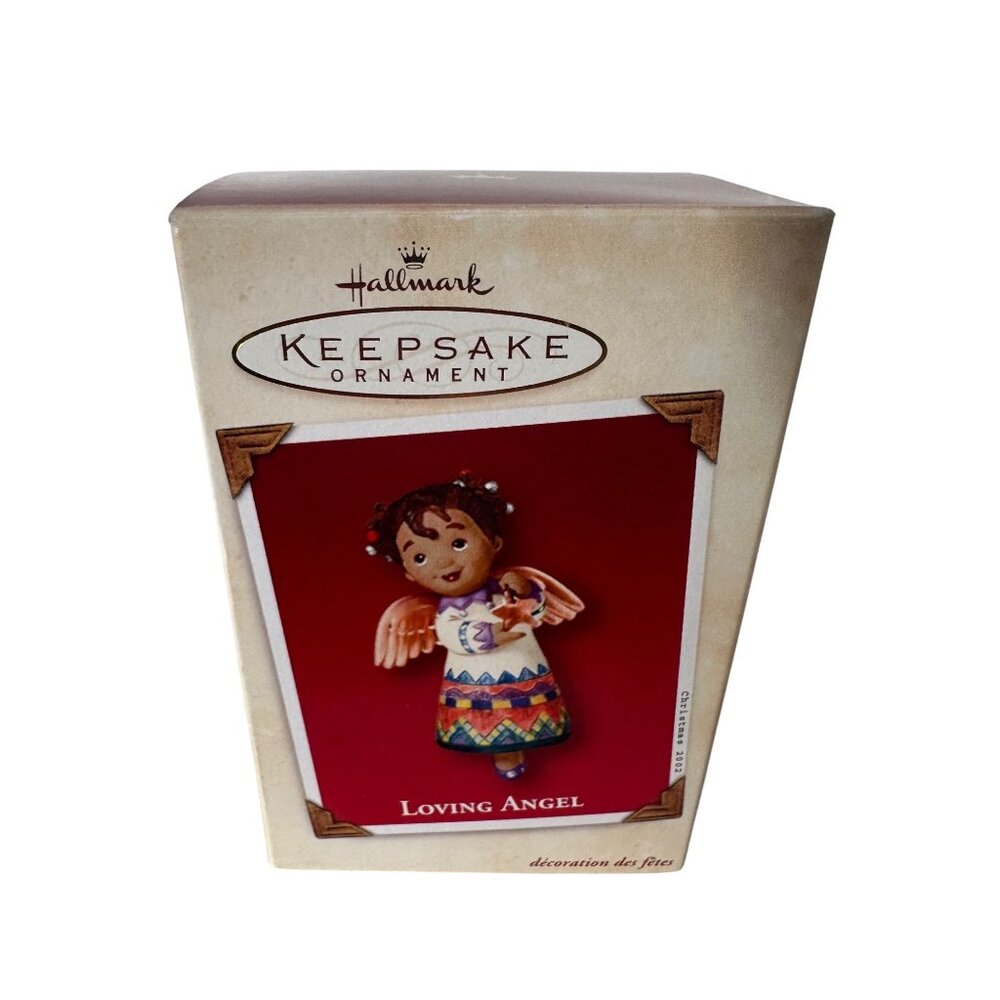 Hallmark Keepsake Ornament "Loving Angel" 2002 Handcrafted & Metal